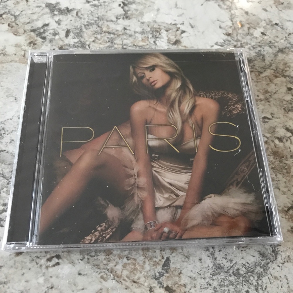 Paris Music CD with Gold Text
